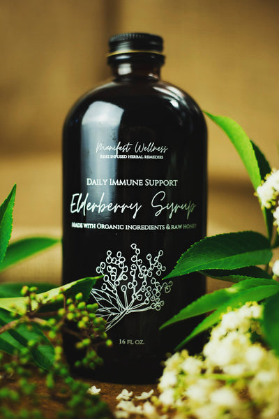 Organic Elderberry Syrup: Unsweetened