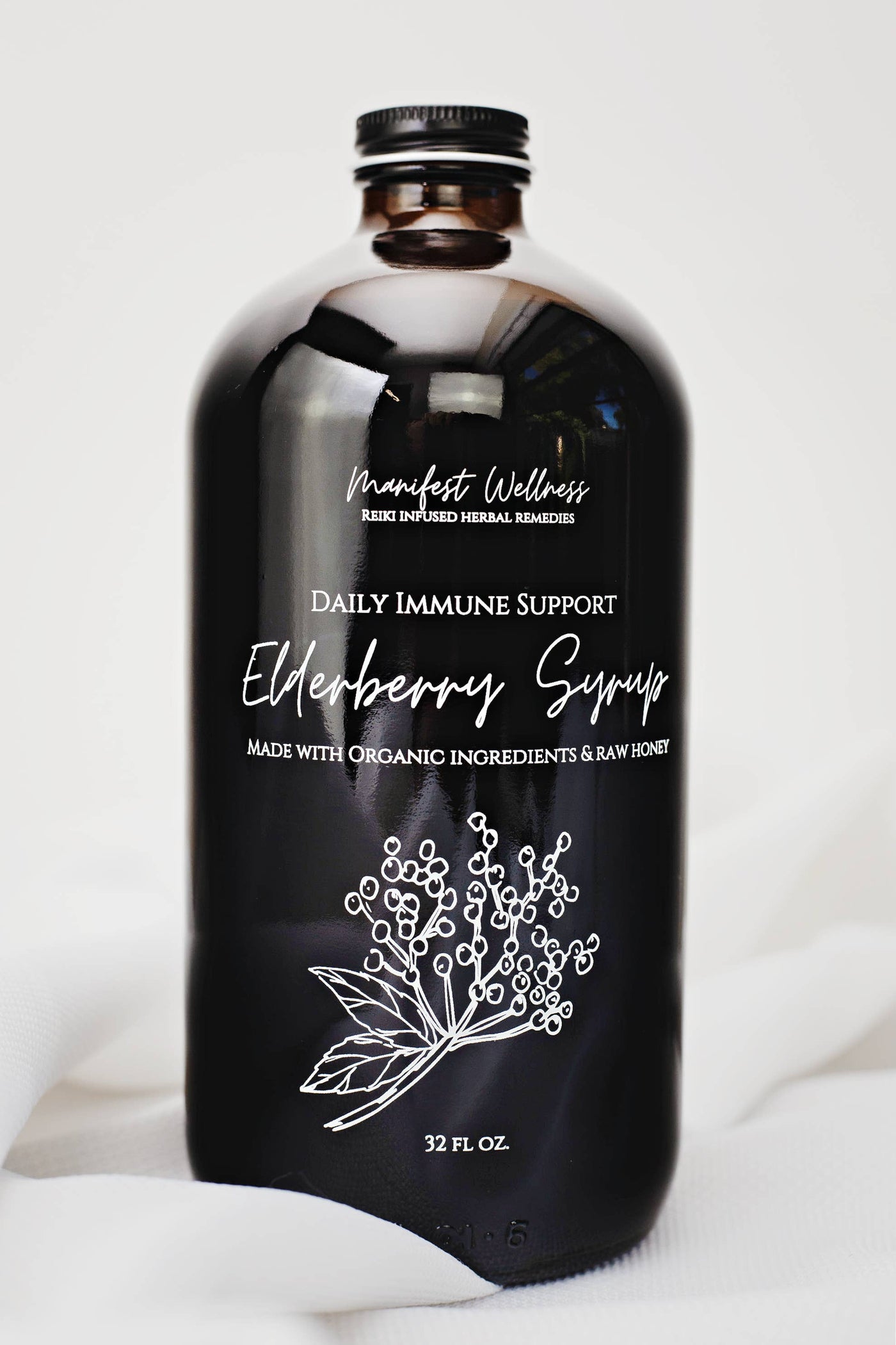 Organic Elderberry Syrup: Unsweetened